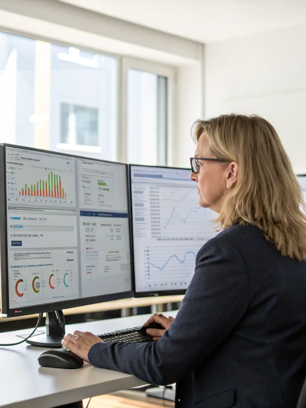A technician remotely troubleshooting a phone system issue on a laptop, illustrating the remote support capabilities offered by PhoneSystemAtlanta.com.